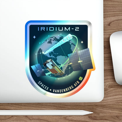 Iridium-2 (SpaceX) Holographic STICKER Die-Cut Vinyl Decal-The Sticker Space