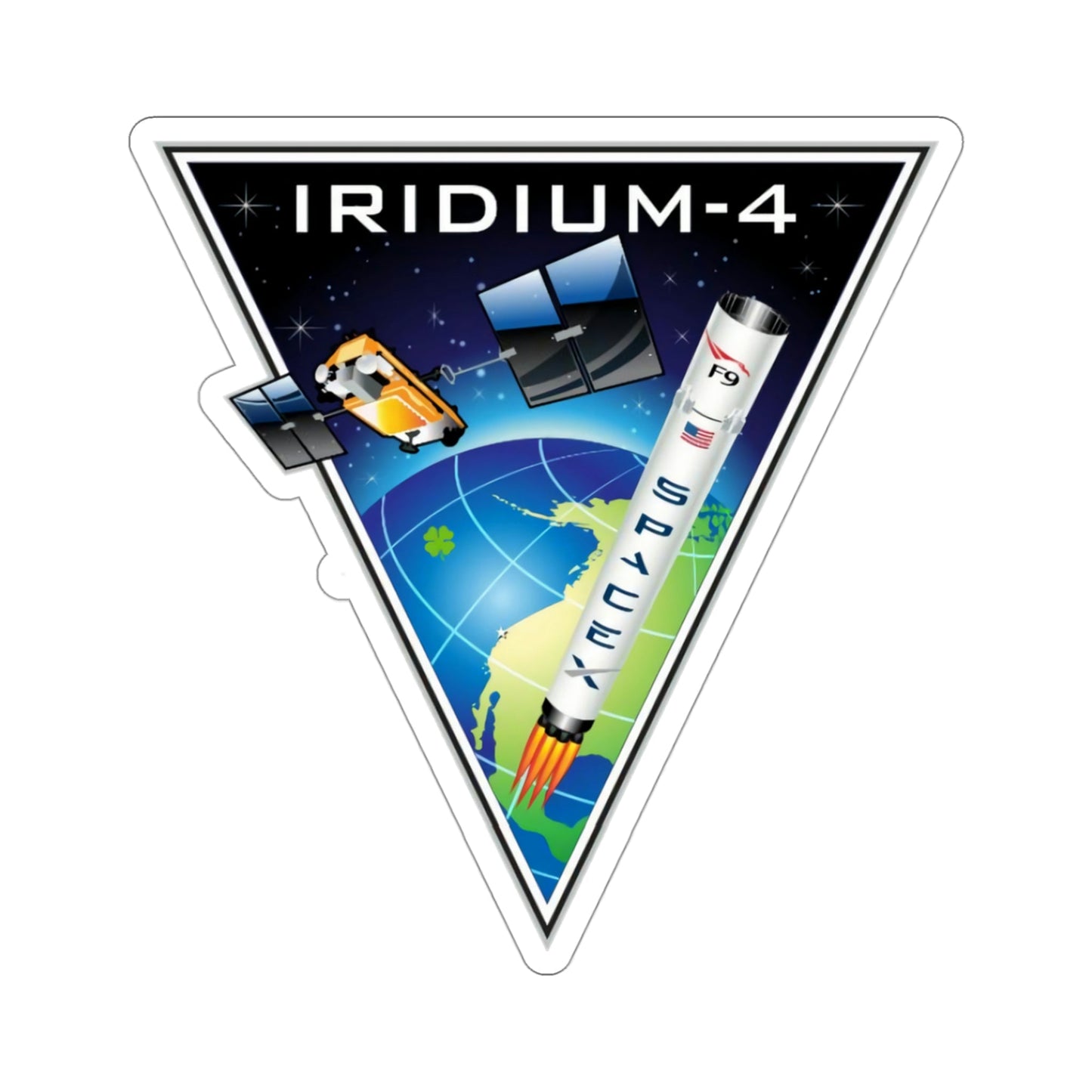 Iridium-4 (SpaceX) STICKER Vinyl Die-Cut Decal-3 Inch-The Sticker Space
