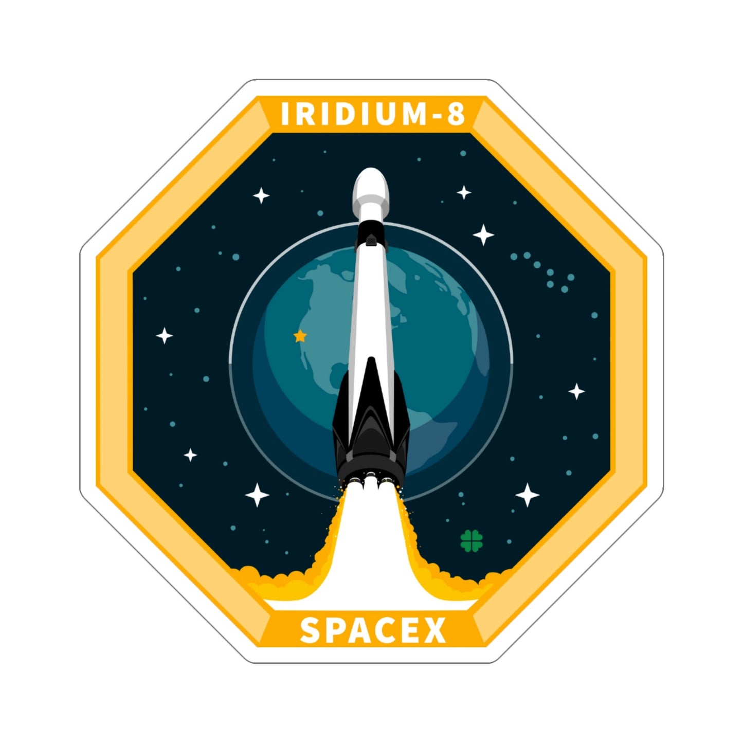 Iridium-8 (SpaceX) STICKER Vinyl Die-Cut Decal-4 Inch-The Sticker Space