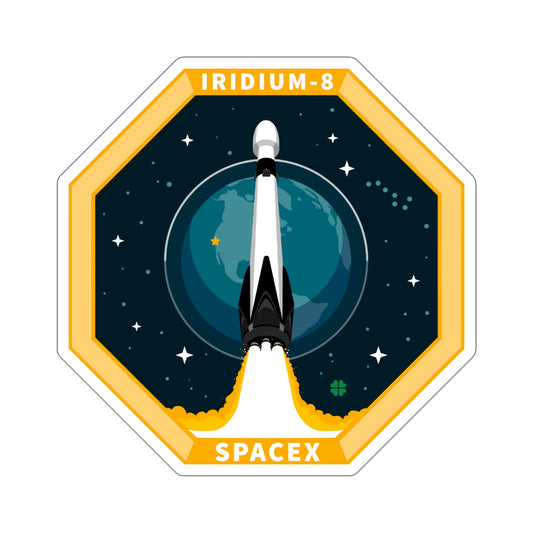 Iridium-8 (SpaceX) STICKER Vinyl Die-Cut Decal-6 Inch-The Sticker Space