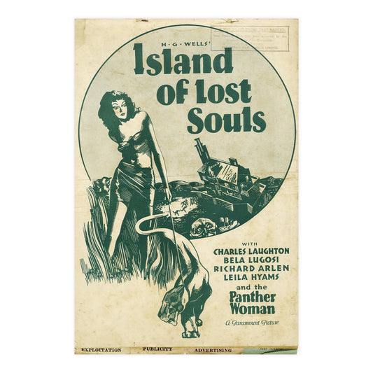 ISLAND OF LOST SOULS (3) 1932 - Paper Movie Poster-24″ x 36″ (Vertical)-The Sticker Space