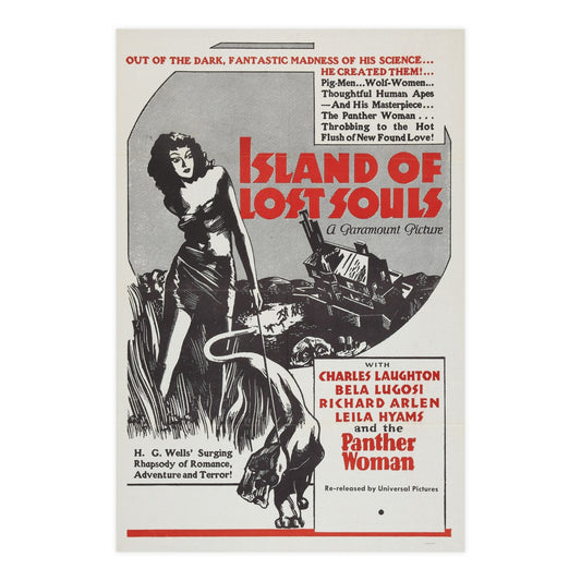 ISLAND OF LOST SOULS (4) 1932 - Paper Movie Poster-24″ x 36″ (Vertical)-The Sticker Space