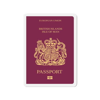 Isle Of Man Passport - Die-Cut Magnet-3" x 3"-The Sticker Space