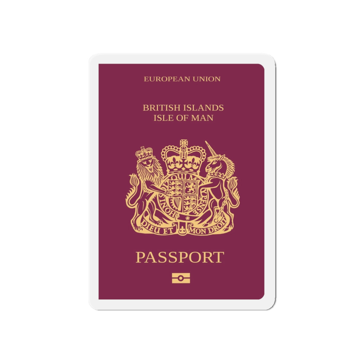 Isle Of Man Passport - Die-Cut Magnet-5" x 5"-The Sticker Space