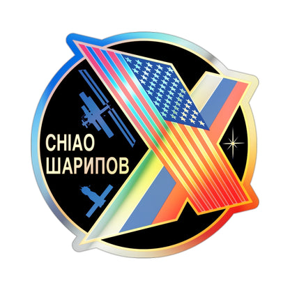 ISS Expedition 10 (NASA) Holographic STICKER Die-Cut Vinyl Decal-2 Inch-The Sticker Space