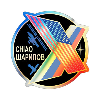 ISS Expedition 10 (NASA) Holographic STICKER Die-Cut Vinyl Decal-5 Inch-The Sticker Space