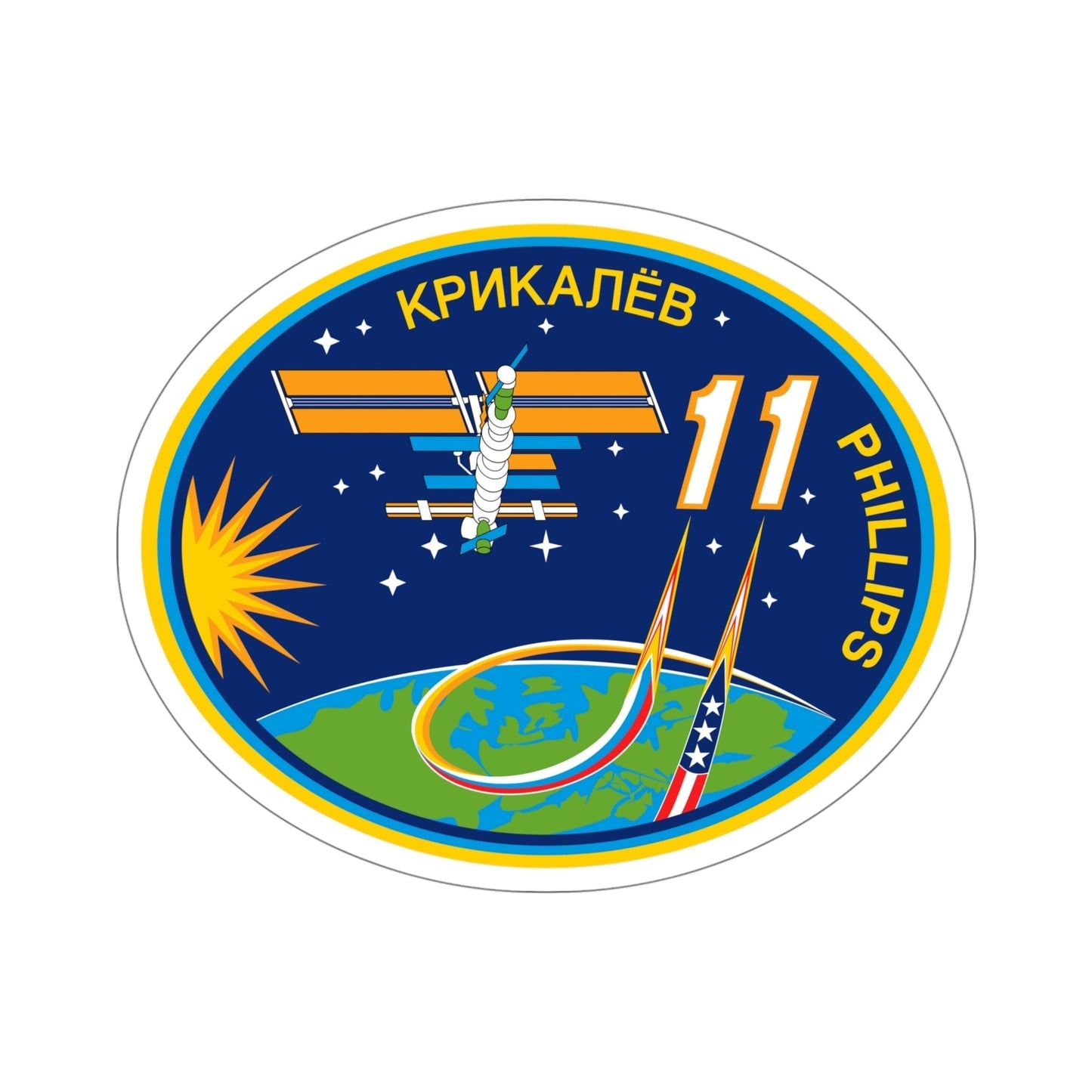 ISS Expedition 11 (NASA) STICKER Vinyl Die-Cut Decal-5 Inch-The Sticker Space