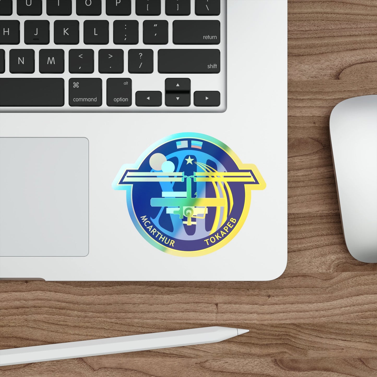 ISS Expedition 12 (NASA) Holographic STICKER Die-Cut Vinyl Decal-The Sticker Space