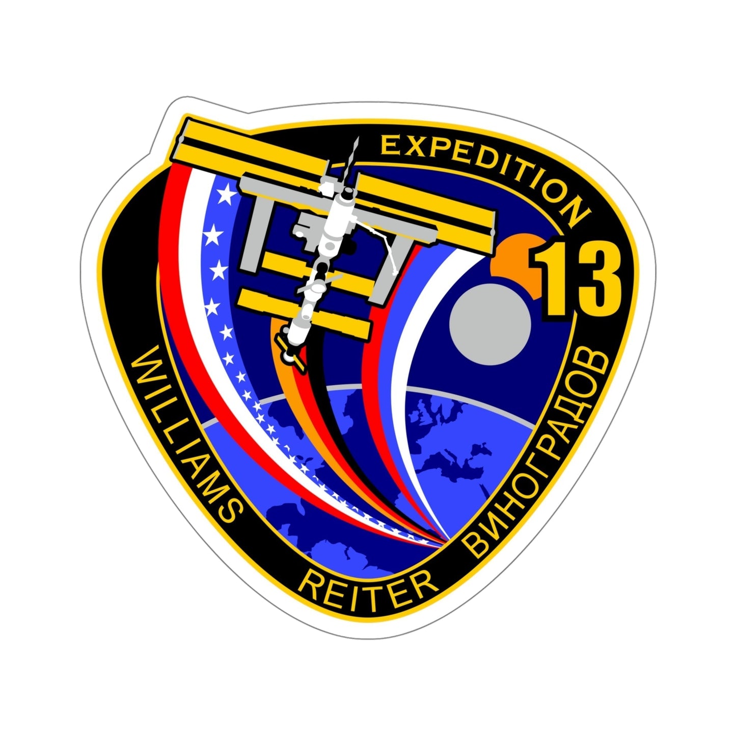 ISS Expedition 13 (NASA) STICKER Vinyl Die-Cut Decal-5 Inch-The Sticker Space