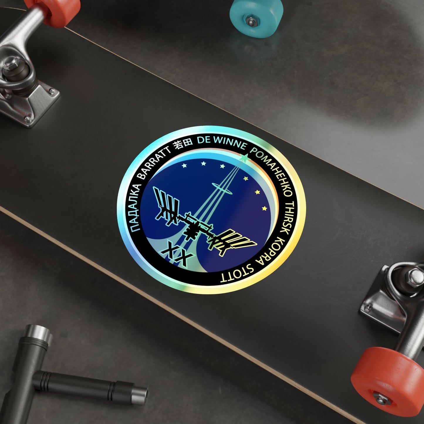 ISS Expedition 20 (NASA) Holographic STICKER Die-Cut Vinyl Decal-The Sticker Space