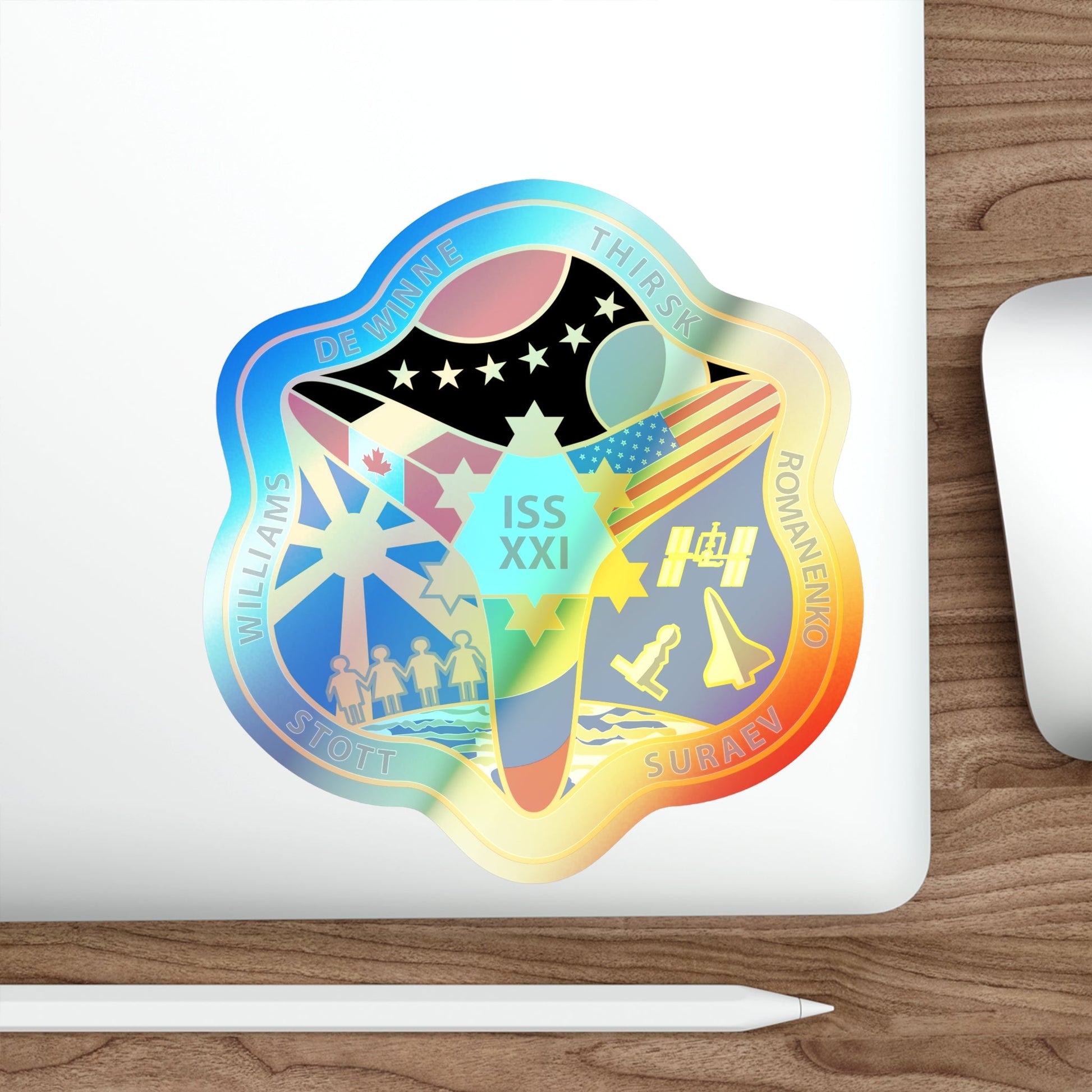 ISS Expedition 21 (NASA) Holographic STICKER Die-Cut Vinyl Decal-The Sticker Space