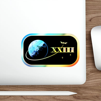 ISS Expedition 23 (NASA) Holographic STICKER Die-Cut Vinyl Decal-The Sticker Space