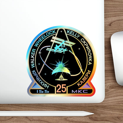 ISS Expedition 25 (NASA) Holographic STICKER Die-Cut Vinyl Decal-The Sticker Space