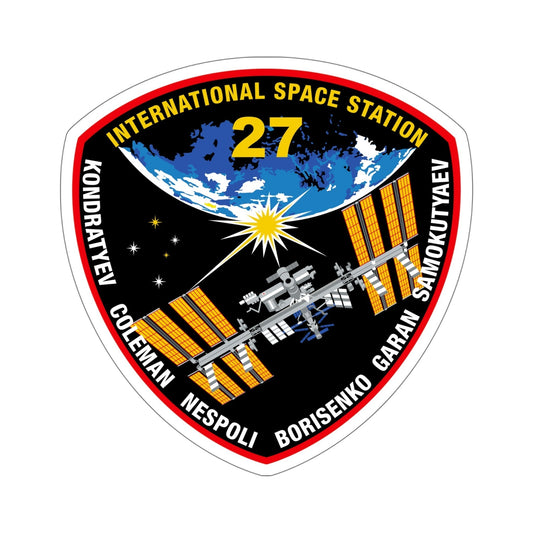 ISS Expedition 27 (NASA) STICKER Vinyl Die-Cut Decal-6 Inch-The Sticker Space