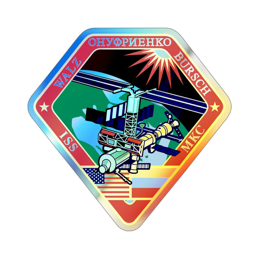 ISS Expedition 4 (NASA) Holographic STICKER Die-Cut Vinyl Decal-6 Inch-The Sticker Space