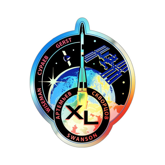ISS Expedition 40 (NASA) Holographic STICKER Die-Cut Vinyl Decal-6 Inch-The Sticker Space