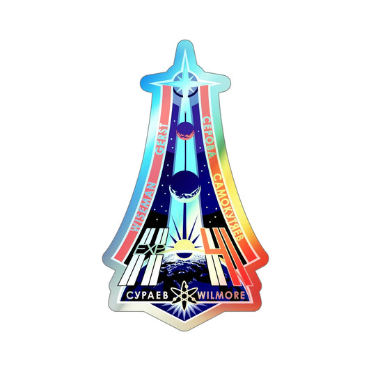ISS Expedition 41 (NASA) Holographic STICKER Die-Cut Vinyl Decal-6 Inch-The Sticker Space