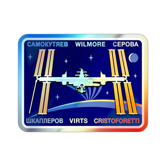 ISS Expedition 42 (NASA) Holographic STICKER Die-Cut Vinyl Decal-6 Inch-The Sticker Space