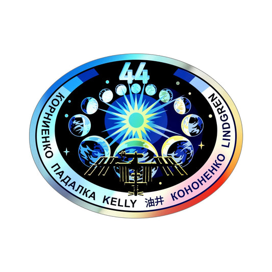 ISS Expedition 44 (NASA) Holographic STICKER Die-Cut Vinyl Decal-6 Inch-The Sticker Space
