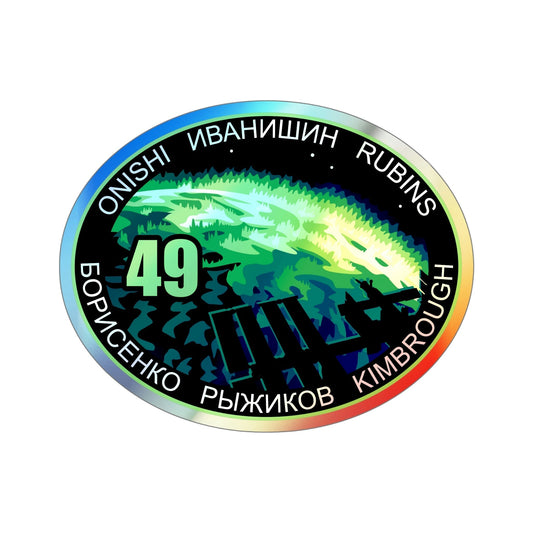 ISS Expedition 49 (NASA) Holographic STICKER Die-Cut Vinyl Decal-6 Inch-The Sticker Space