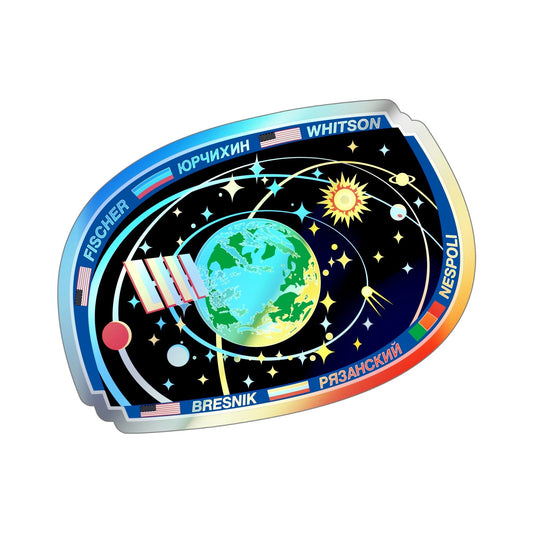 ISS Expedition 52 (NASA) Holographic STICKER Die-Cut Vinyl Decal-6 Inch-The Sticker Space