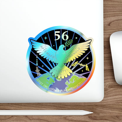 ISS Expedition 56 (NASA) Holographic STICKER Die-Cut Vinyl Decal-The Sticker Space