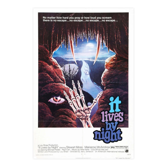 IT LIVES BY NIGHT (THE BAT PEOPLE) 1974 - Paper Movie Poster-24″ x 36″ (Vertical)-The Sticker Space