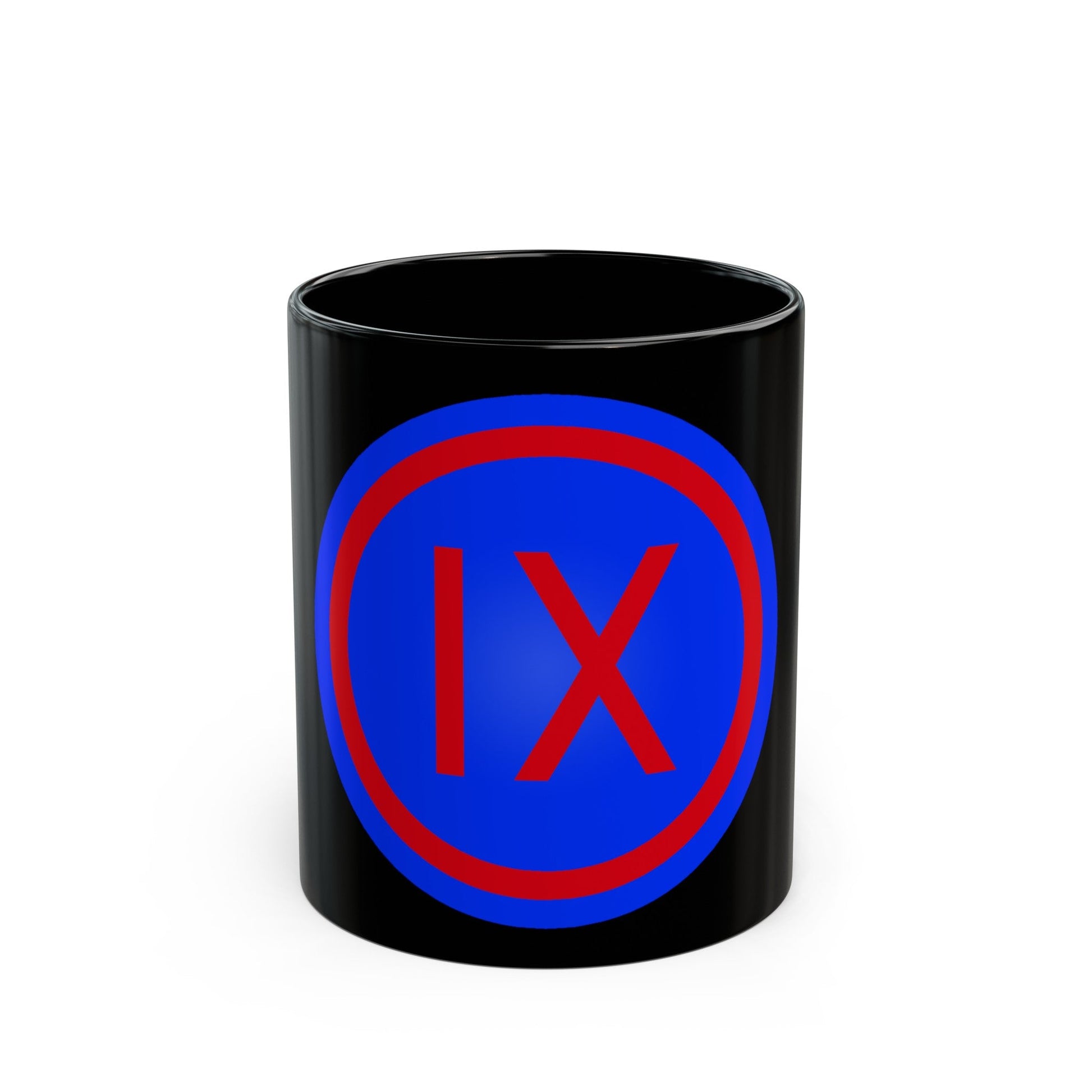 IX Corps (U.S. Army) Black Coffee Mug-11oz-The Sticker Space