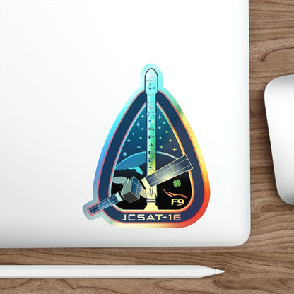 JCSAT-16 (SpaceX) Holographic STICKER Die-Cut Vinyl Decal-The Sticker Space