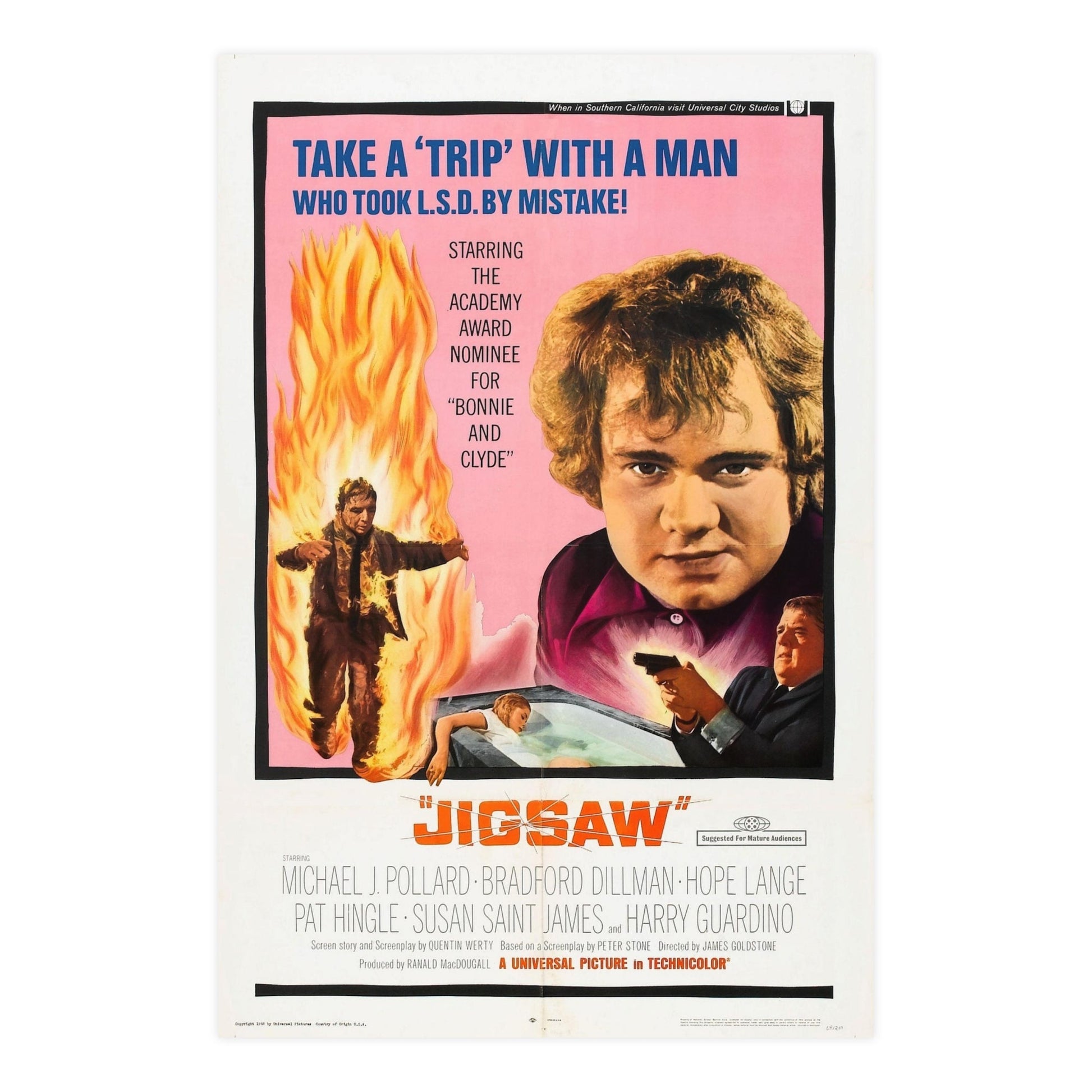 JIGSAW 1968 - Paper Movie Poster-24″ x 36″ (Vertical)-The Sticker Space