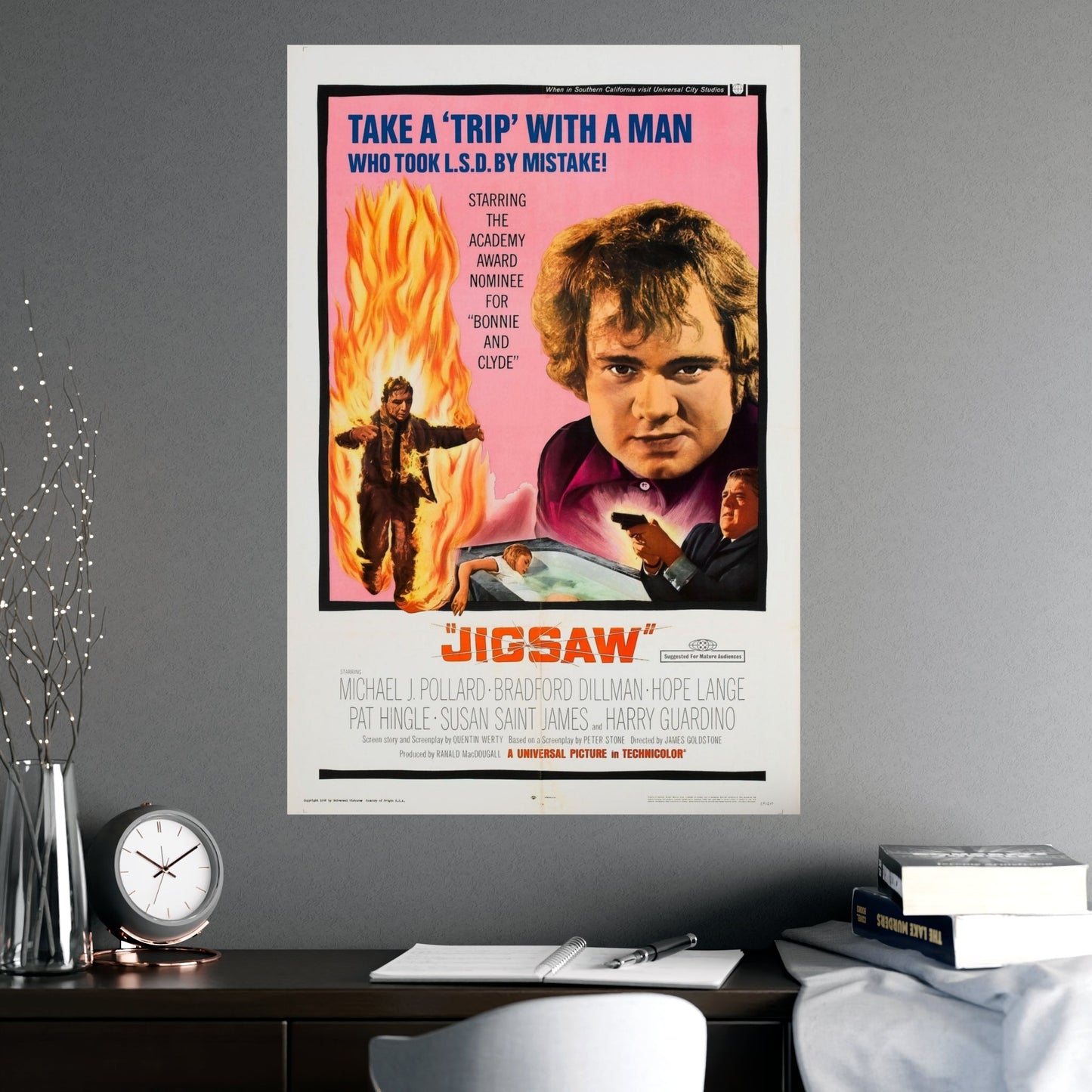 JIGSAW 1968 - Paper Movie Poster-The Sticker Space