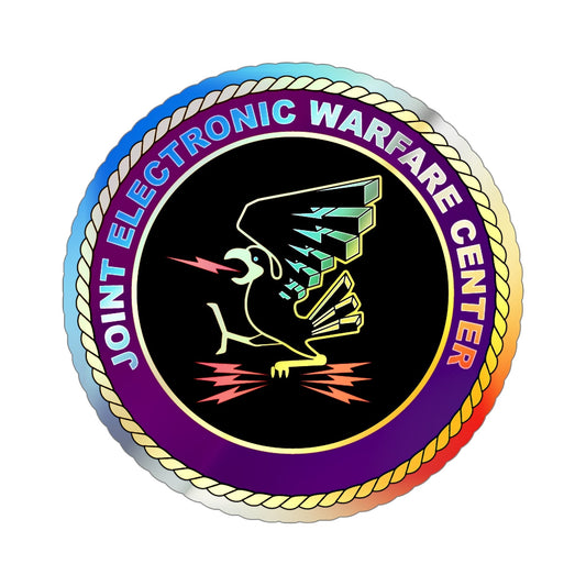 Joint Electronic Warfare Center JEWC (U.S. Air Force) Holographic STICKER Die-Cut Vinyl Decal-6 Inch-The Sticker Space