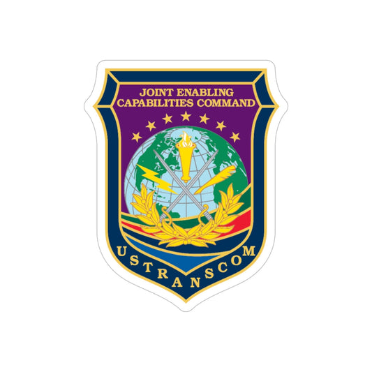 Joint Enabling Capabilities Command USTRANSCOM (U.S. Navy) Transparent STICKER Die-Cut Vinyl Decal-6 Inch-The Sticker Space