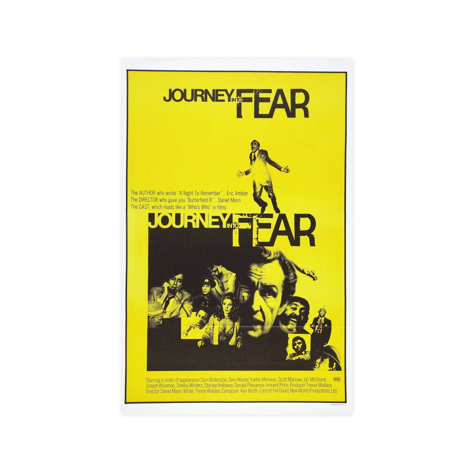 JOURNEY INTO FEAR 1975 - Paper Movie Poster-11″ x 17″ (Vertical)-The Sticker Space