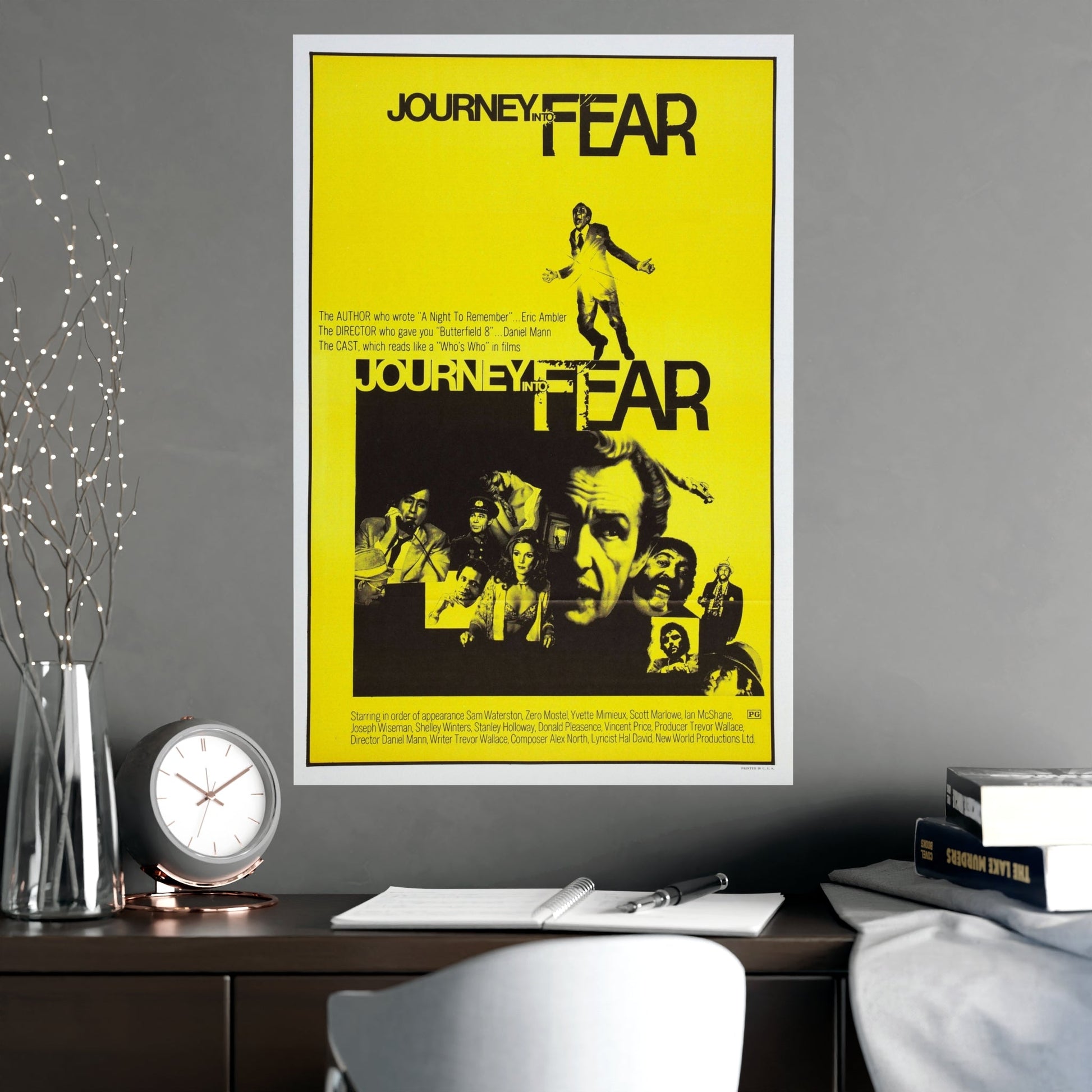 JOURNEY INTO FEAR 1975 - Paper Movie Poster-The Sticker Space