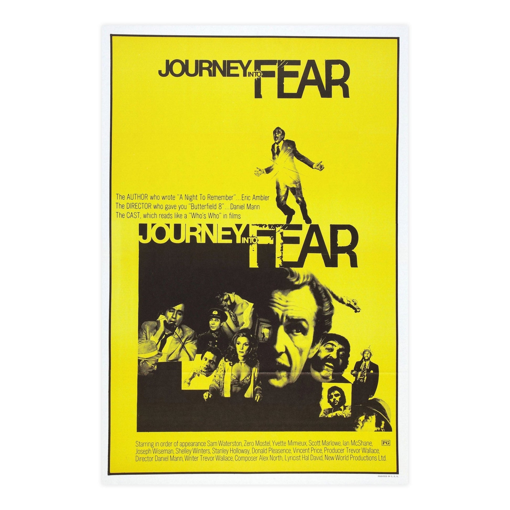 JOURNEY INTO FEAR 1975 - Paper Movie Poster-24″ x 36″ (Vertical)-The Sticker Space