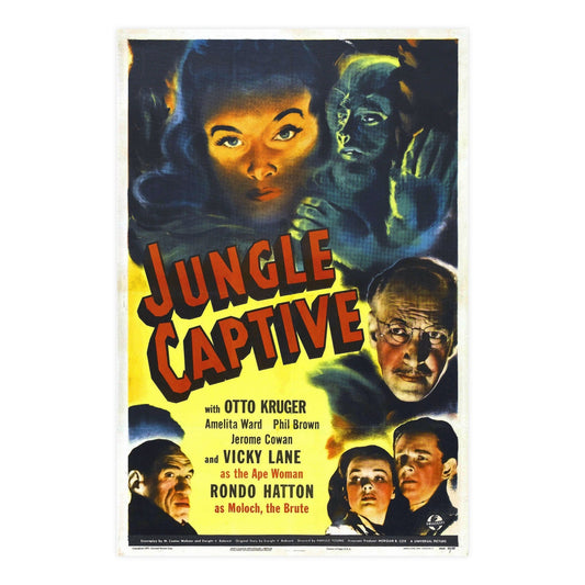 JUNGLE CAPTIVE 1945 - Paper Movie Poster-24″ x 36″ (Vertical)-The Sticker Space