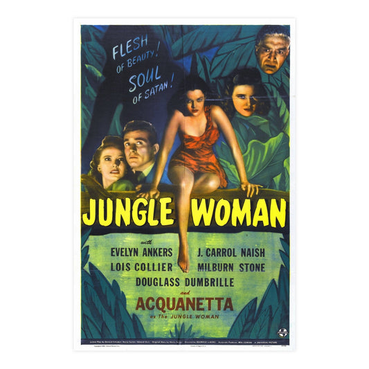 JUNGLE WOMAN 1944 - Paper Movie Poster-24″ x 36″ (Vertical)-The Sticker Space