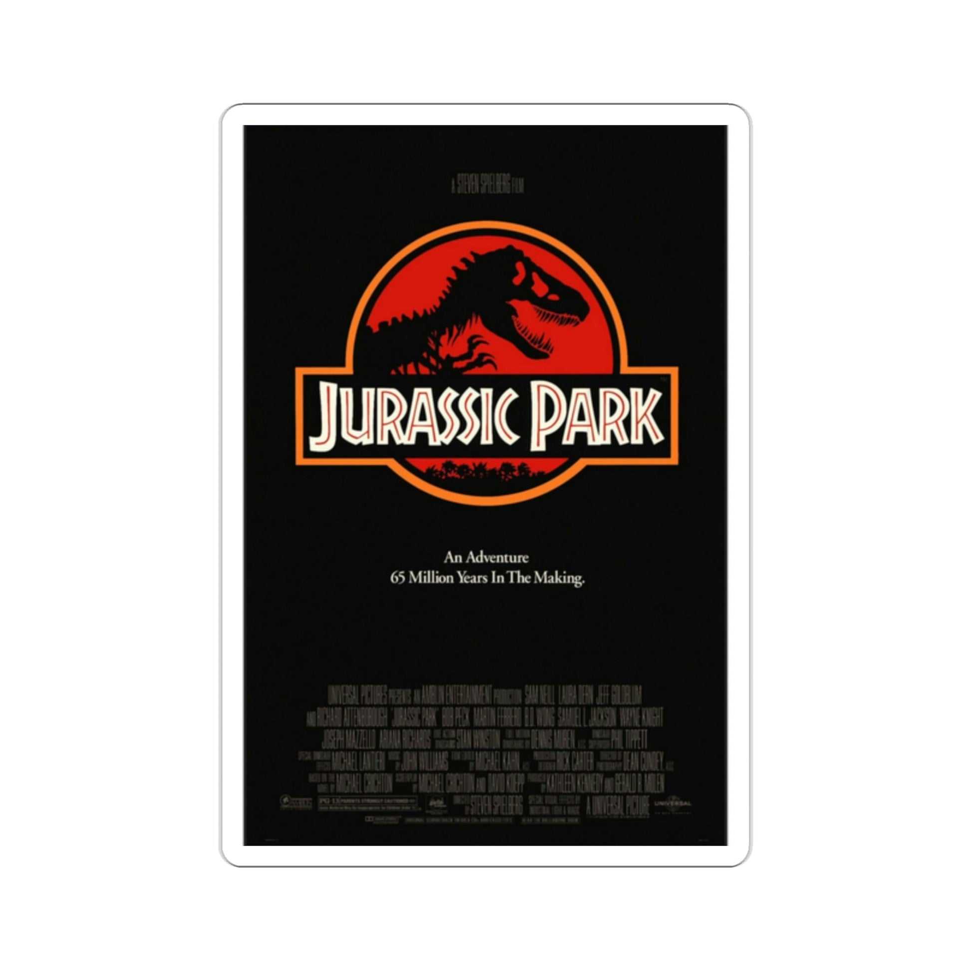 Jurassic Park 1993 2 Movie Poster STICKER Vinyl Die-Cut Decal-2 Inch-The Sticker Space