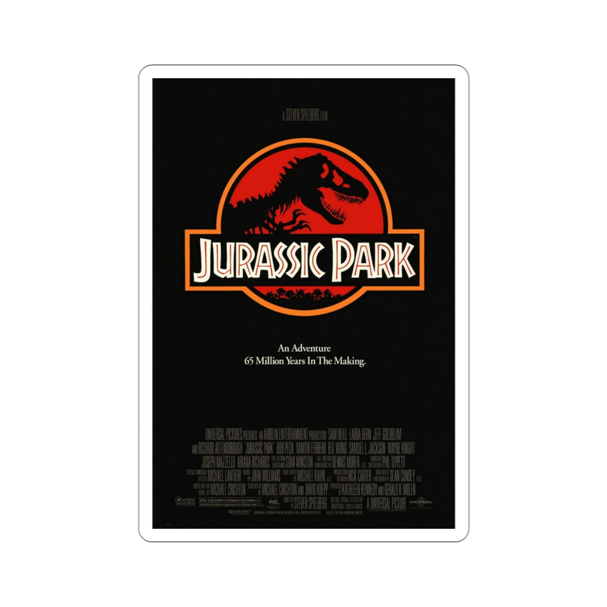 Jurassic Park 1993 2 Movie Poster STICKER Vinyl Die-Cut Decal-3 Inch-The Sticker Space