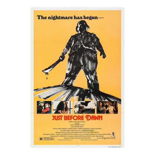 JUST BEFORE DAWN 1981 - Paper Movie Poster-24″ x 36″ (Vertical)-The Sticker Space