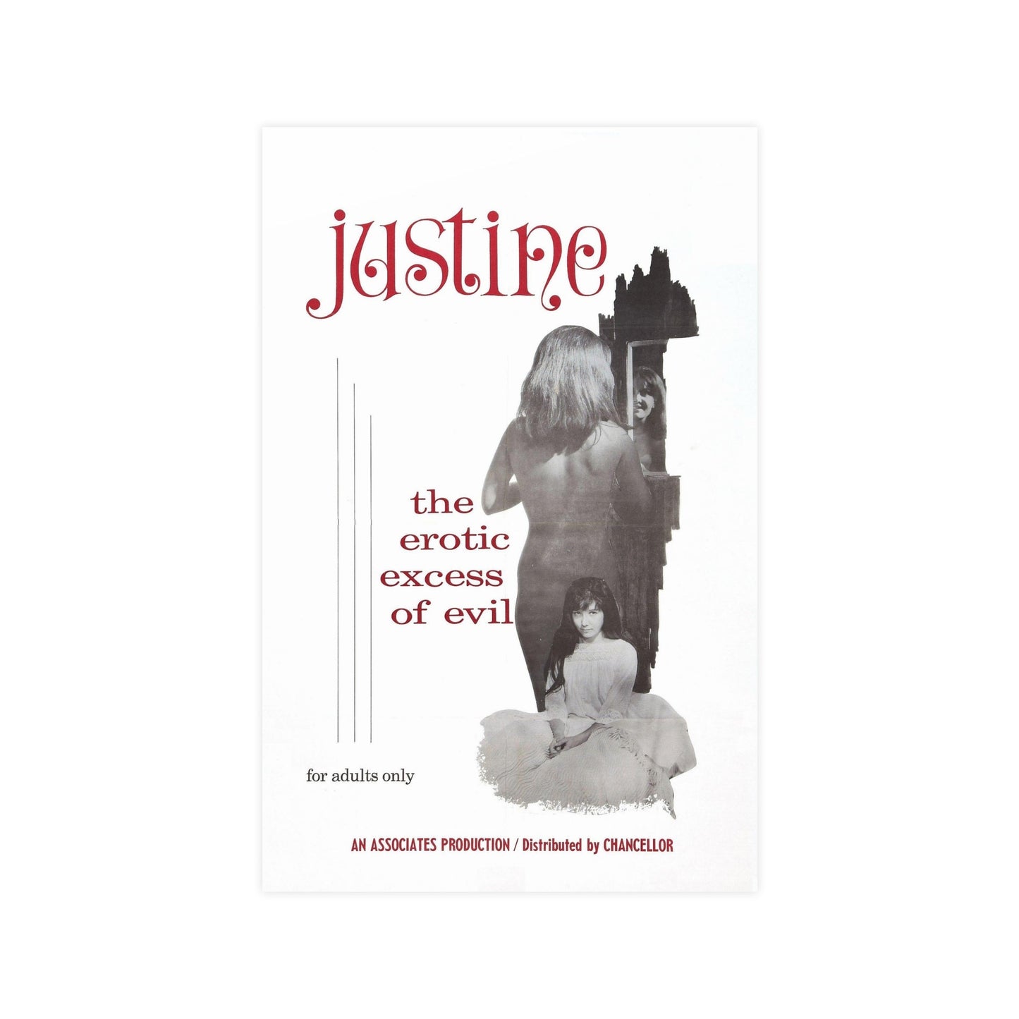 JUSTINE 1980 - Paper Movie Poster-11″ x 17″ (Vertical)-The Sticker Space