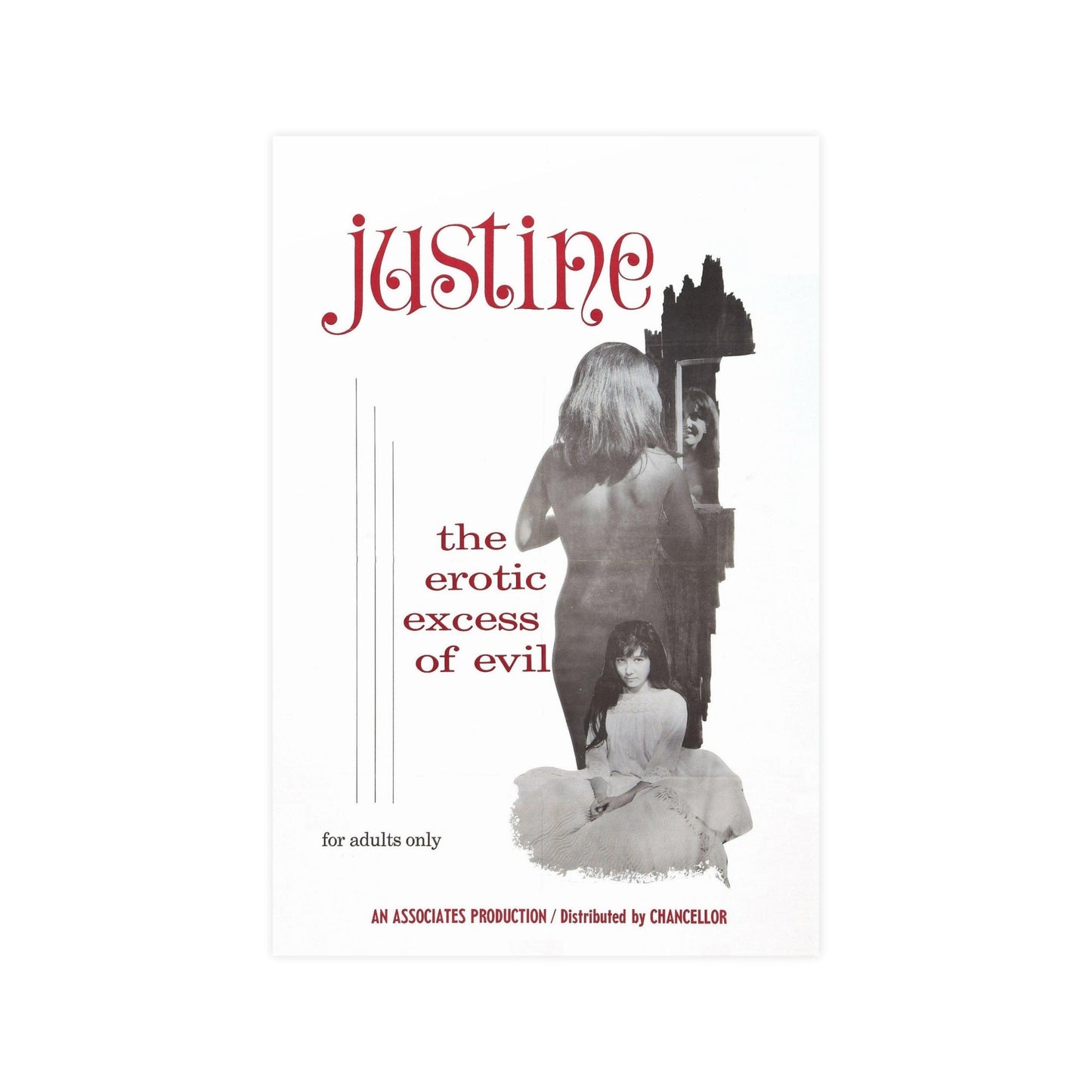 JUSTINE 1980 - Paper Movie Poster-12″ x 18″ (Vertical)-The Sticker Space