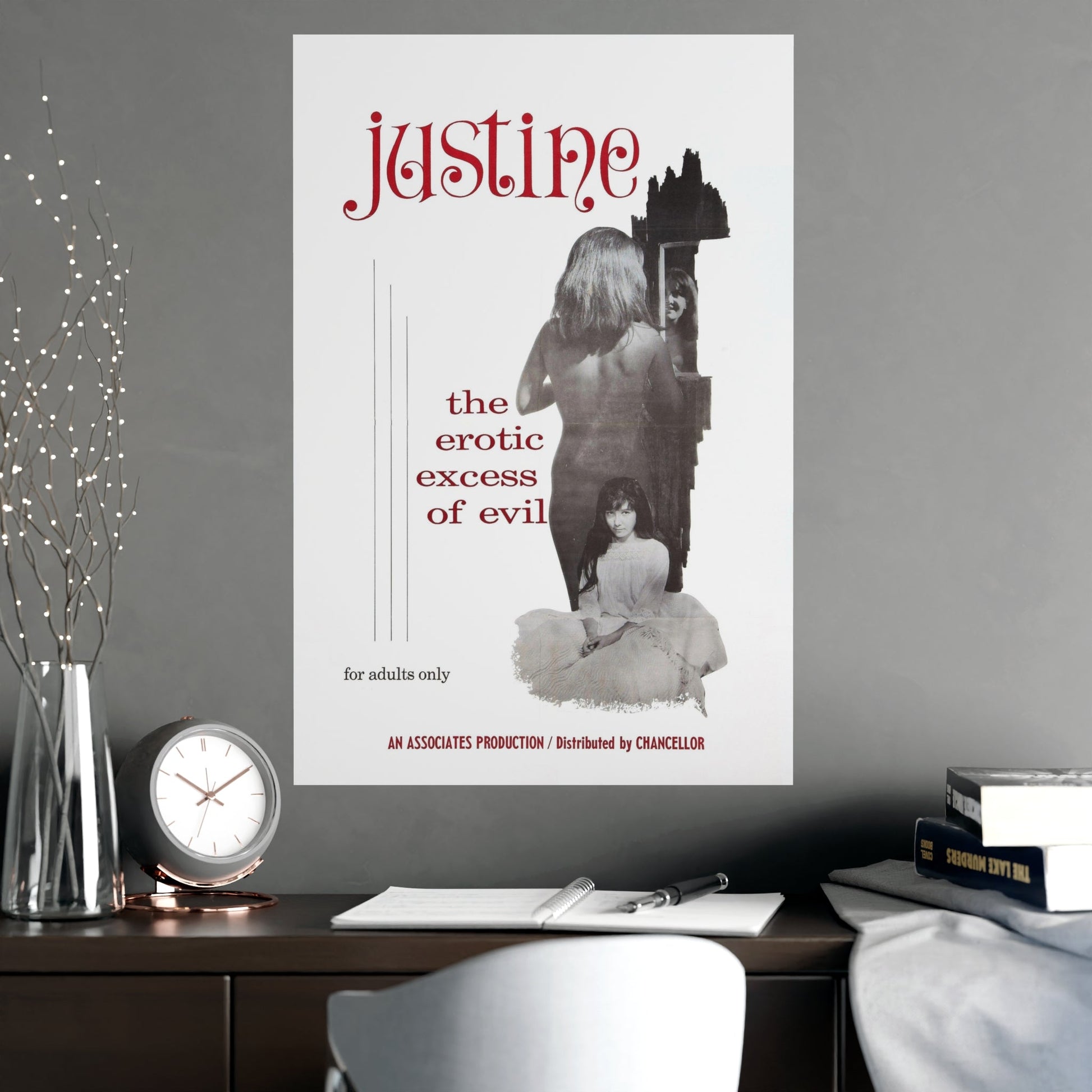 JUSTINE 1980 - Paper Movie Poster-The Sticker Space