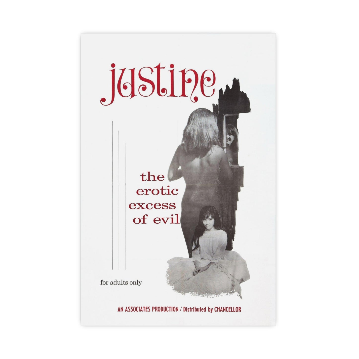JUSTINE 1980 - Paper Movie Poster-16″ x 24″ (Vertical)-The Sticker Space