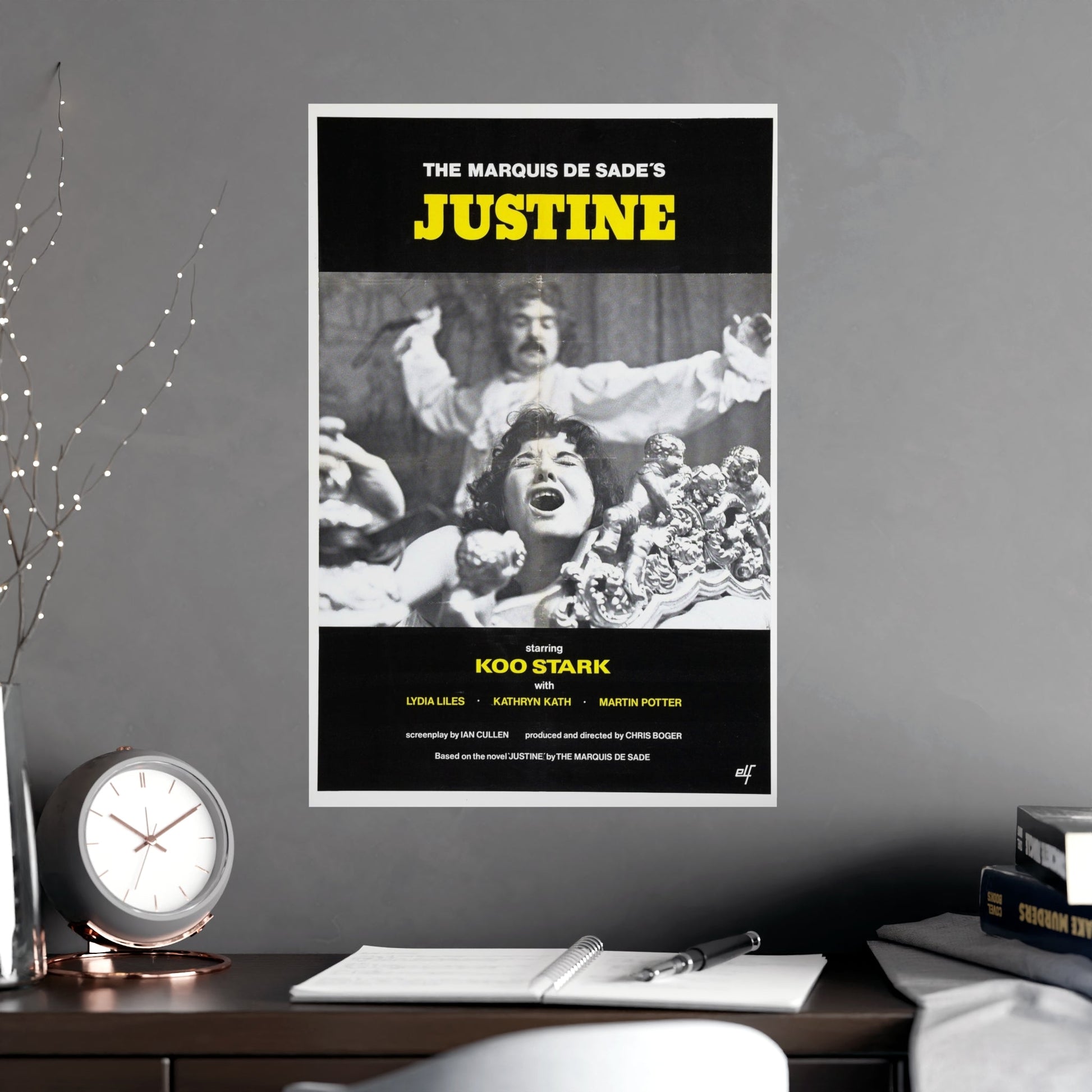 JUSTINE (CRUEL PASSION) 1977 - Paper Movie Poster-The Sticker Space