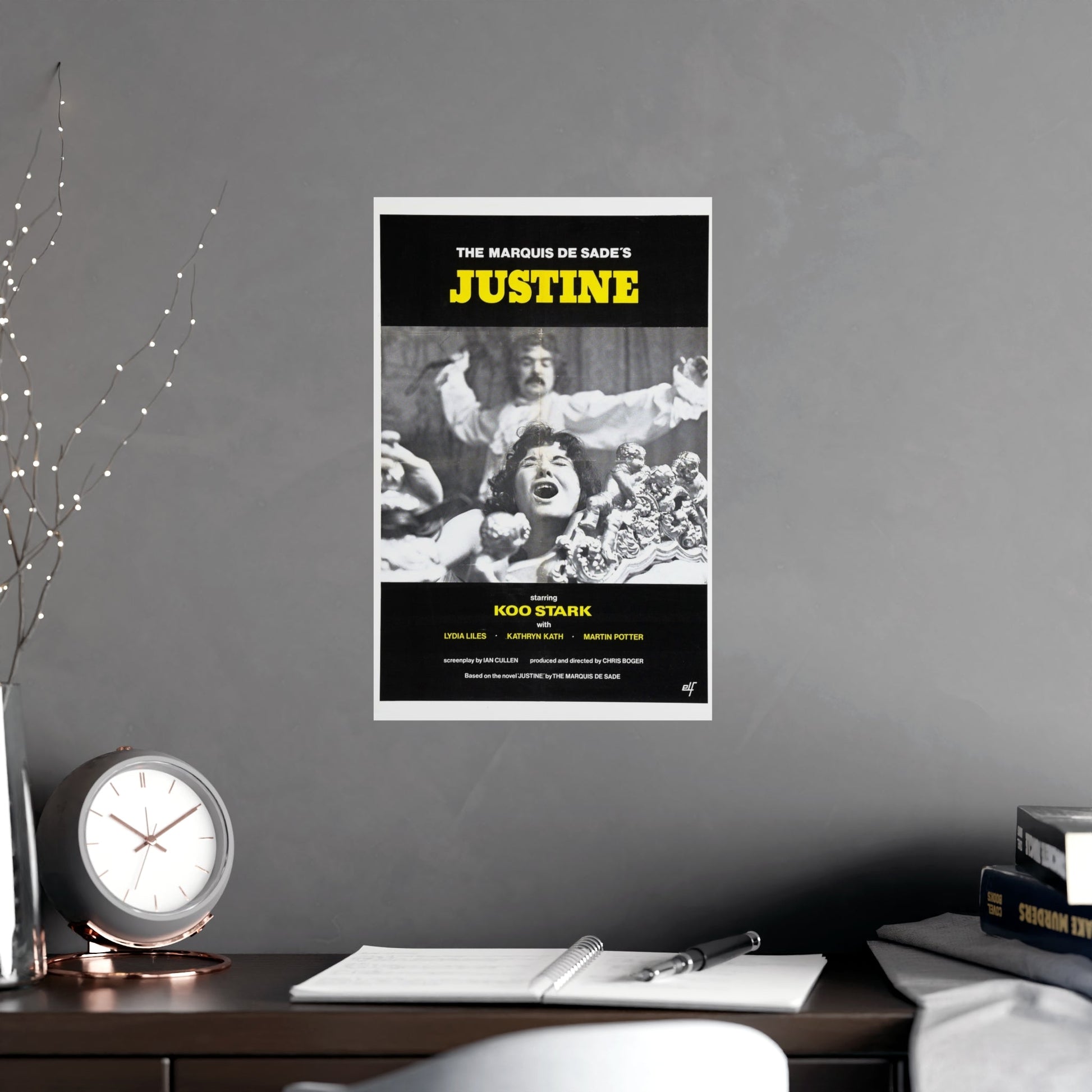 JUSTINE (CRUEL PASSION) 1977 - Paper Movie Poster-The Sticker Space