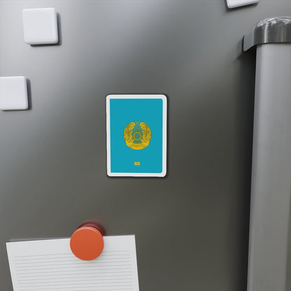 Kazakh Passport - Die-Cut Magnet-The Sticker Space