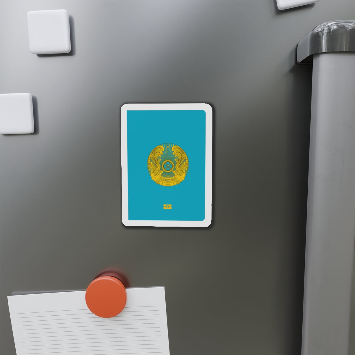 Kazakh Passport - Die-Cut Magnet-The Sticker Space