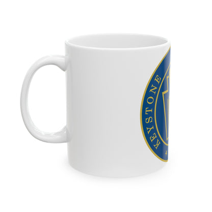 Keystone Squadron 24 (U.S. Navy) White Coffee Mug-The Sticker Space